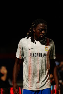 Bastien Meupiyou, Liga Portekiz maçı sırasında FC Alverca ve Gil Vicente FC (Maciej Rogowski / Ball Raw Images) takımları arasında görüldü.)