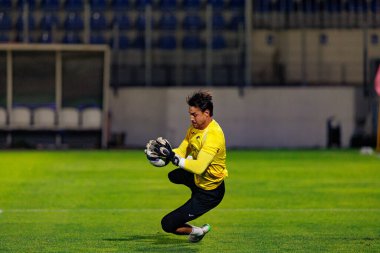 Dani Figueira, Liga Portekiz maçı sırasında FC Alverca ve Gil Vicente FC (Maciej Rogowski / Ball Raw Images) takımları arasında görüldü.)