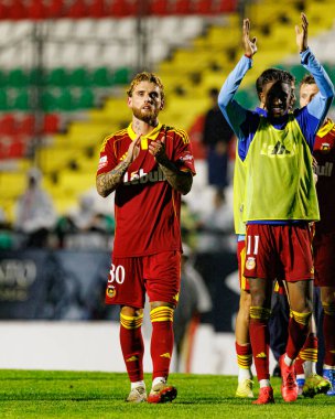Ole Pohlmann ve Andre Luiz Liga Portekiz maçı sırasında Estrela Amadora ve Rio Ave FC takımları arasında Estadio Jose Gomes 'de (Maciej Rogowski / Ball Raw Images) görüldü.)