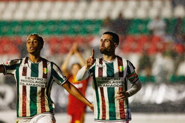 Joao Kikas, Liga Portekiz maçı sırasında Estrela Amadora ve Rio Ave FC takımları arasında Estadio Jose Gomes 'de görüldü (Maciej Rogowski / Ball Raw Images)