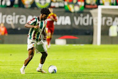 Marcus Abraham, Liga Portekiz maçı sırasında Estrela Amadora ve Rio Ave FC takımları arasında Estadio Jose Gomes 'de (Maciej Rogowski / Ball Raw Images) görüldü.)