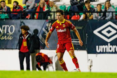 Brandon Aguilera, Liga Portekiz maçı sırasında Estrela Amadora ve Rio Ave FC takımları arasında Estadio Jose Gomes 'de (Maciej Rogowski / Ball Raw Images) görüldü.)