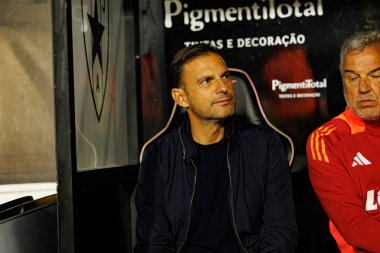 Liga Portekiz maçında Estrela Amadora ve Rio Ave FC takımları arasında Estadio Jose Gomes 'de (Maciej Rogowski / Ball Raw Images) görülen Sotiris Sylaidopoulos)