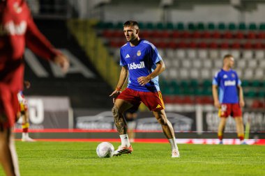 Andreas Ndoj, Liga Portekiz maçı sırasında Estrela Amadora ve Rio Ave FC takımları arasında Estadio Jose Gomes 'de görüldü (Maciej Rogowski / Ball Raw Images)