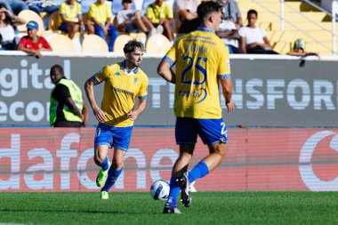 Jordan Holsgrove, Liga Portekiz maçı sırasında Estoril Praia ve CD Nacional takımları arasında Estadio Antonio Coimbra da Mota (Maciej Rogowski / Ball Raw Images)
