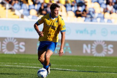 Felix Bacher, Liga Portekiz maçı sırasında Estoril Praia ve CD Nacional takımları arasında Estadio Antonio Coimbra da Mota 'da görüldü (Maciej Rogowski / Ball Raw Images)