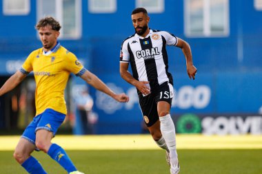 Chiheb Labidi, Liga Portekiz maçı sırasında Estoril Praia ve CD Nacional takımları arasında Estadio Antonio Coimbra da Mota 'da (Maciej Rogowski / Ball Raw Images)