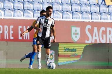 Joao Aurelio Liga Portekiz maçı sırasında Estoril Praia ve CD Nacional takımları arasında Estadio Antonio Coimbra da Mota 'da görüldü (Maciej Rogowski / Ball Raw Images)