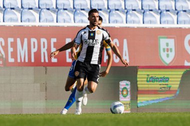 Joao Aurelio Liga Portekiz maçı sırasında Estoril Praia ve CD Nacional takımları arasında Estadio Antonio Coimbra da Mota 'da görüldü (Maciej Rogowski / Ball Raw Images)