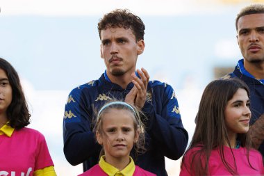 Jandro Orellana Liga Portekiz maçı sırasında Estoril Praia ve CD Nacional takımları arasında Estadio Antonio Coimbra da Mota 'da görüldü (Maciej Rogowski / Ball Raw Images)