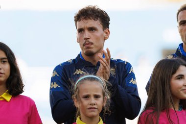 Jandro Orellana Liga Portekiz maçı sırasında Estoril Praia ve CD Nacional takımları arasında Estadio Antonio Coimbra da Mota 'da görüldü (Maciej Rogowski / Ball Raw Images)