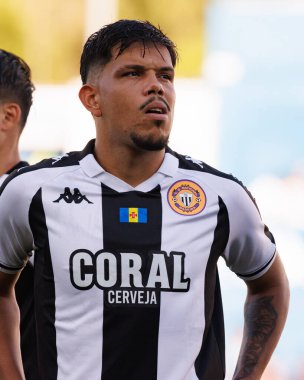 Pablo Ruan, Liga Portekiz maçı sırasında Estoril Praia ve CD Nacional takımları arasında Estadio Antonio Coimbra da Mota 'da görüldü (Maciej Rogowski / Ball Raw Images)