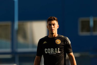 Martim Gustavo Watts, Liga Portekiz maçı sırasında Estoril Praia ve CD Nacional takımları arasında Estadio Antonio Coimbra da Mota 'da (Maciej Rogowski / Ball Raw Images) görüldü.)