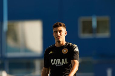 Martim Gustavo Watts, Liga Portekiz maçı sırasında Estoril Praia ve CD Nacional takımları arasında Estadio Antonio Coimbra da Mota 'da (Maciej Rogowski / Ball Raw Images) görüldü.)