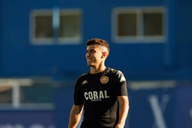 Martim Gustavo Watts, Liga Portekiz maçı sırasında Estoril Praia ve CD Nacional takımları arasında Estadio Antonio Coimbra da Mota 'da (Maciej Rogowski / Ball Raw Images) görüldü.)