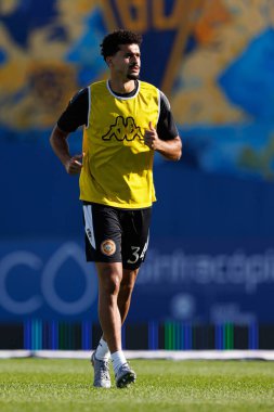 Leo Santos, Liga Portekiz maçı sırasında Estoril Praia ve CD Nacional takımları arasında Estadio Antonio Coimbra da Mota 'da görüldü (Maciej Rogowski / Ball Raw Images)