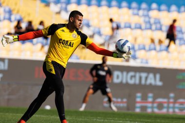 GD Estoril Praia ve CD Nacional takımları arasında Estadio Antonio Coimbra da Mota (Maciej Rogowski / Ball Raw Images) maçında görülen Kaique Pereira)
