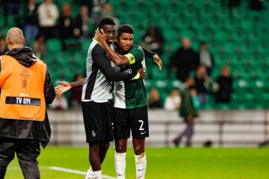 Salvador Blopa ve Matheus Reis, Estadio Jose Alvalade 'de (Maciej Rogowski / Ball Raw Images) Sporting CP ve Alverca FC takımları arasında oynanan çeyrek final maçında görüldü.)