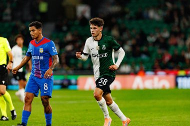Alexsandro Amorim ve Flavio Goncalf, Estadio Jose Alvalade 'de (Maciej Rogowski / Ball Raw Images) Sporting CP ve Alverca FC takımları arasında oynanan çeyrek final maçında görüldü.)