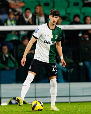 Rodrigo Ribeiro, Taca Da Liga çeyrek final maçında Estadio Jose Alvalade 'deki Sporting CP ve Alverca FC takımları arasında görüldü (Maciej Rogowski / Ball Raw Images)