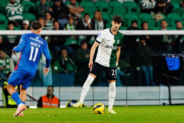 Rodrigo Ribeiro, Taca Da Liga çeyrek final maçında Estadio Jose Alvalade 'deki Sporting CP ve Alverca FC takımları arasında görüldü (Maciej Rogowski / Ball Raw Images)