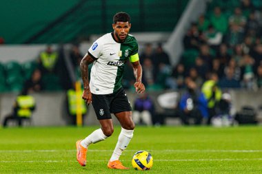 Matheus Reis, Taca Da Liga çeyrek final maçında Estadio Jose Alvalade 'deki Sporting CP ve Alverca FC takımları arasında görüldü (Maciej Rogowski / Ball Raw Images)