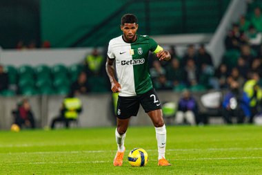 Matheus Reis, Taca Da Liga çeyrek final maçında Estadio Jose Alvalade 'deki Sporting CP ve Alverca FC takımları arasında görüldü (Maciej Rogowski / Ball Raw Images)