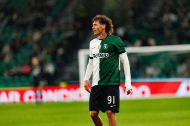Ricardo Mangas, Taca Da Liga çeyrek final maçında Estadio Jose Alvalade 'deki Sporting CP ve Alverca FC takımları arasında görüldü (Maciej Rogowski / Ball Raw Images)