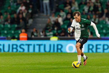 Ricardo Mangas, Taca Da Liga çeyrek final maçında Estadio Jose Alvalade 'deki Sporting CP ve Alverca FC takımları arasında görüldü (Maciej Rogowski / Ball Raw Images)