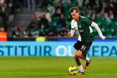 Ricardo Mangas, Taca Da Liga çeyrek final maçında Estadio Jose Alvalade 'deki Sporting CP ve Alverca FC takımları arasında görüldü (Maciej Rogowski / Ball Raw Images)