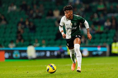 Alisson Santos, Taca Da Liga çeyrek final maçında Estadio Jose Alvalade 'deki Sporting CP ve Alverca FC takımları arasında görüldü (Maciej Rogowski / Ball Raw Images)