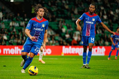 Goncalo Esteves, Taca Da Liga çeyrek final maçında Estadio Jose Alvalade 'deki Sporting CP ve Alverca FC takımları arasında görüldü (Maciej Rogowski / Ball Raw Images)
