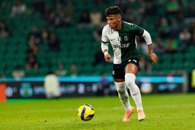 Alisson Santos, Taca Da Liga çeyrek final maçında Estadio Jose Alvalade 'deki Sporting CP ve Alverca FC takımları arasında görüldü (Maciej Rogowski / Ball Raw Images)