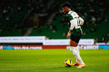 Alisson Santos, Taca Da Liga çeyrek final maçında Estadio Jose Alvalade 'deki Sporting CP ve Alverca FC takımları arasında görüldü (Maciej Rogowski / Ball Raw Images)
