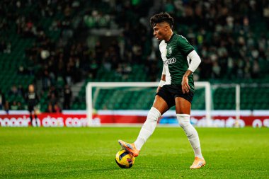 Alisson Santos, Taca Da Liga çeyrek final maçında Estadio Jose Alvalade 'deki Sporting CP ve Alverca FC takımları arasında görüldü (Maciej Rogowski / Ball Raw Images)