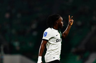 Estadio Jose Alvalade 'de (Maciej Rogowski / Ball Raw Images) Sporting CP ve Alverca FC takımları arasında oynanan Taca Da Liga çeyrek final maçında görülen Geovany Quenda)