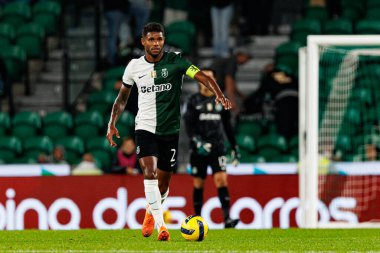 Matheus Reis, Taca Da Liga çeyrek final maçında Estadio Jose Alvalade 'deki Sporting CP ve Alverca FC takımları arasında görüldü (Maciej Rogowski / Ball Raw Images)