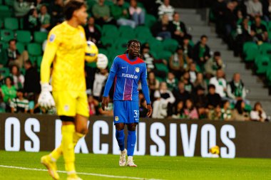 Bastien Meupiyou, Taca Da Liga çeyrek final maçında Estadio Jose Alvalade 'de (Maciej Rogowski / Ball Raw Images) Sporting CP ve Alverca FC takımları arasında görüldü.)