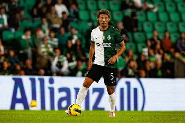 Hidemasa Morita, Taca Da Liga çeyrek final maçında Estadio Jose Alvalade 'deki Sporting CP ve Alverca FC takımları arasında görüldü (Maciej Rogowski / Ball Raw Images)