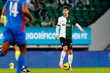 Eduardo Quaresma, Taca Da Liga çeyrek final maçında Estadio Jose Alvalade 'de (Maciej Rogowski / Ball Raw Images) Sporting CP ve Alverca FC takımları arasında görüldü.)