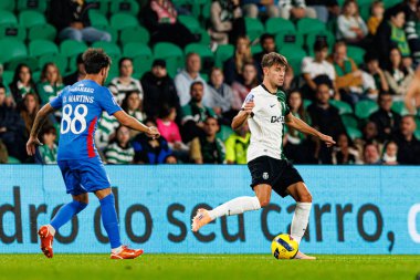 Giorgos Vagiannidis, Taca Da Liga çeyrek final maçında Estadio Jose Alvalade 'de (Maciej Rogowski / Ball Raw Images) Sporting CP ve Alverca FC takımları arasında görüldü.)