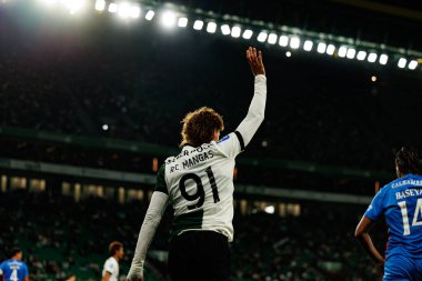 Ricardo Mangas, Taca Da Liga çeyrek final maçında Estadio Jose Alvalade 'deki Sporting CP ve Alverca FC takımları arasında görüldü (Maciej Rogowski / Ball Raw Images)