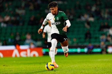 Alisson Santos, Taca Da Liga çeyrek final maçında Estadio Jose Alvalade 'deki Sporting CP ve Alverca FC takımları arasında görüldü (Maciej Rogowski / Ball Raw Images)