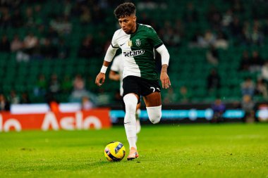 Alisson Santos, Taca Da Liga çeyrek final maçında Estadio Jose Alvalade 'deki Sporting CP ve Alverca FC takımları arasında görüldü (Maciej Rogowski / Ball Raw Images)