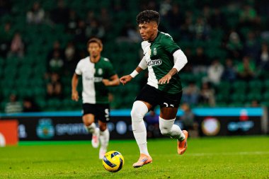 Alisson Santos, Taca Da Liga çeyrek final maçında Estadio Jose Alvalade 'deki Sporting CP ve Alverca FC takımları arasında görüldü (Maciej Rogowski / Ball Raw Images)