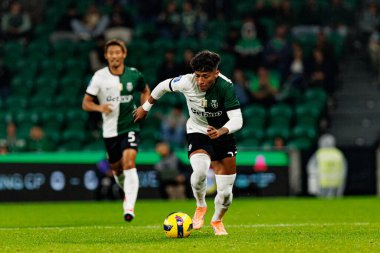 Alisson Santos, Taca Da Liga çeyrek final maçında Estadio Jose Alvalade 'deki Sporting CP ve Alverca FC takımları arasında görüldü (Maciej Rogowski / Ball Raw Images)