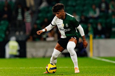 Alisson Santos, Taca Da Liga çeyrek final maçında Estadio Jose Alvalade 'deki Sporting CP ve Alverca FC takımları arasında görüldü (Maciej Rogowski / Ball Raw Images)