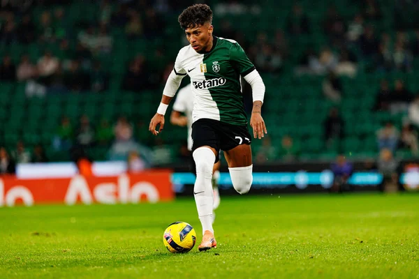 Alisson Santos, Taca Da Liga çeyrek final maçında Estadio Jose Alvalade 'deki Sporting CP ve Alverca FC takımları arasında görüldü (Maciej Rogowski / Ball Raw Images)