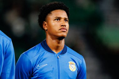 Francisco Chissumba Taca Da Liga çeyrek final maçında Estadio Jose Alvalade 'deki Sporting CP ve Alverca FC takımları arasında görüldü (Maciej Rogowski / Ball Raw Images)