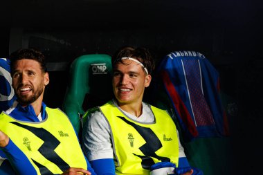 Sergi Gomez ve Marko Milovanoviç Marezi, Taca Da Liga çeyrek final maçında Estadio Jose Alvalade 'deki Sporting CP ve Alverca FC takımları arasında görüldü (Maciej Rogowski / Ball Raw Images)